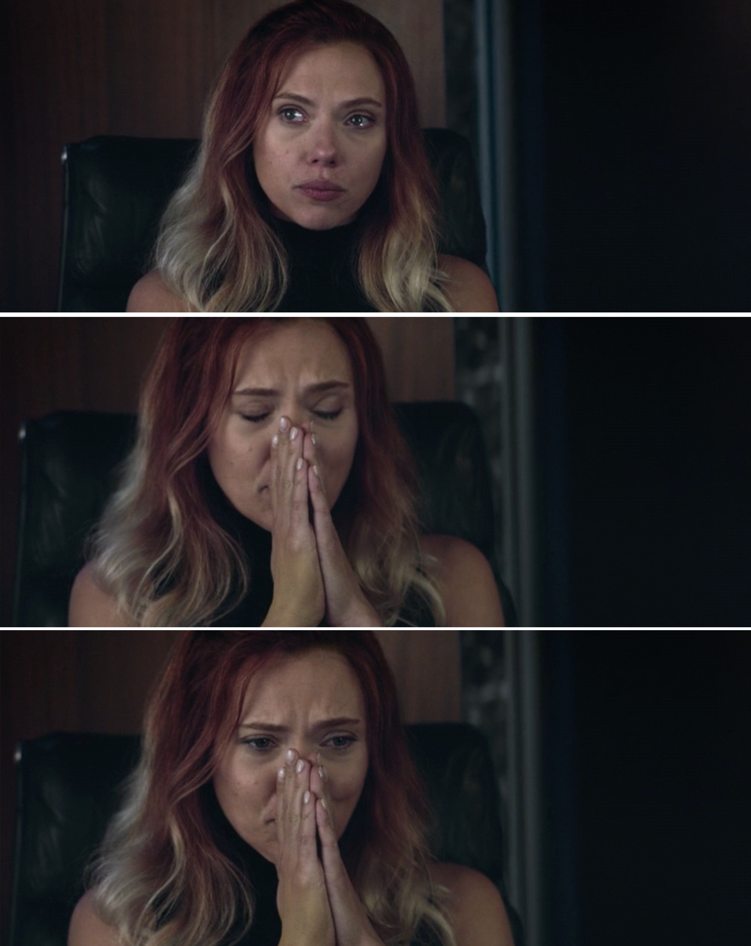 Natasha crying