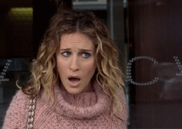 shocked carrie bradshaw