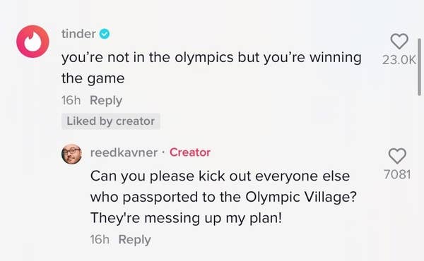 This Guy Changed His Tinder Location To The Olympic Village, And Now All Of TikTok Is Following Suit