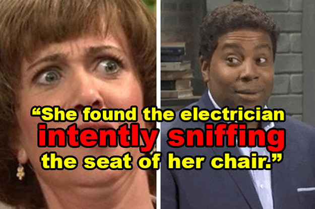A woman found an electrician sniffing the seat of her chair