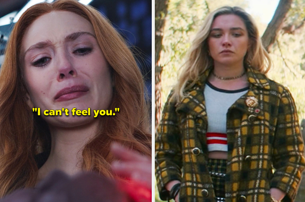 Wanda saying, "I can't feel you" and Yelena from Black Widow