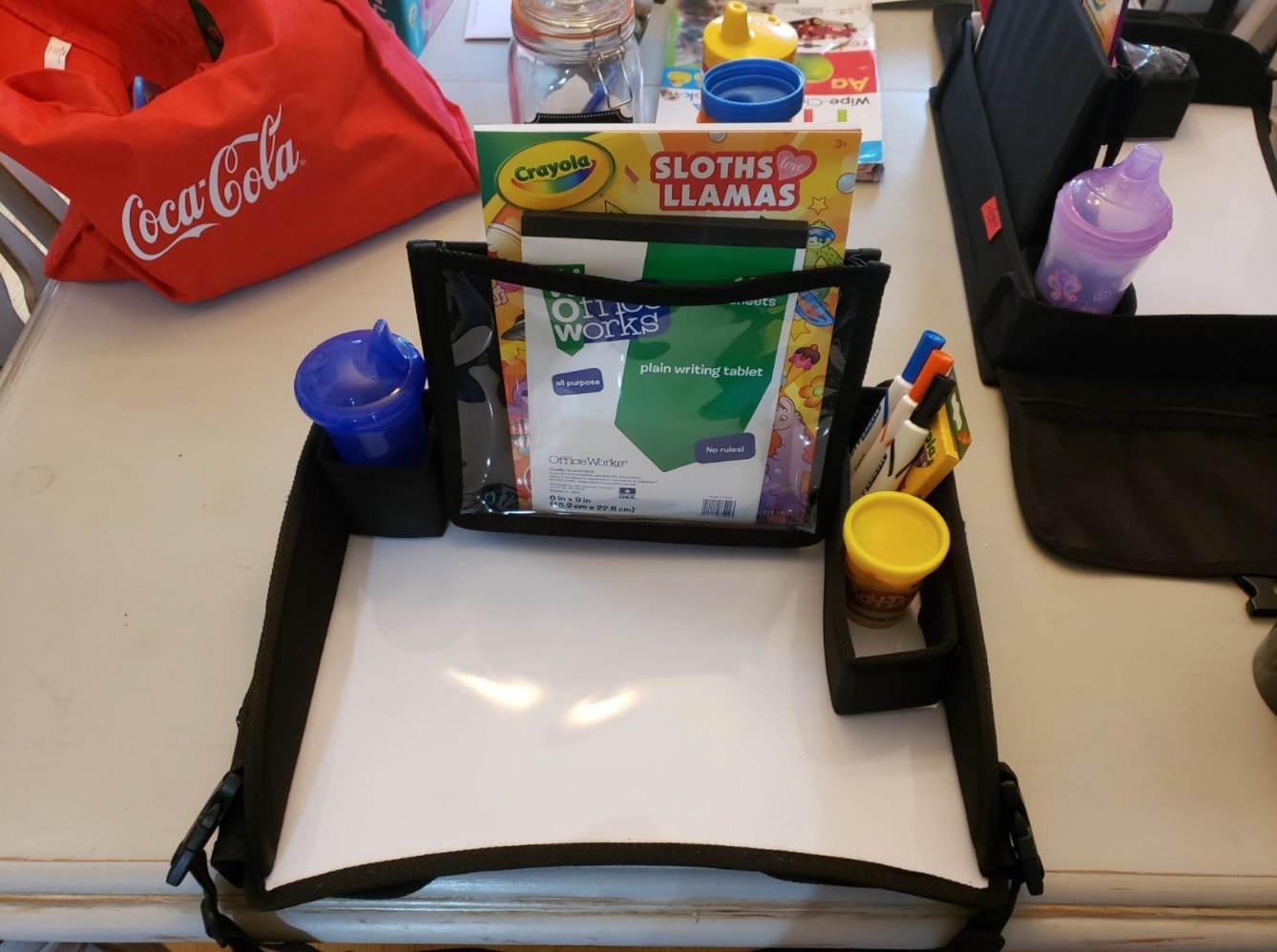 the kids travel tray