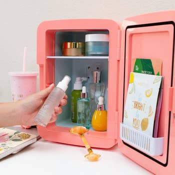 Coral FaceTory fridge with products