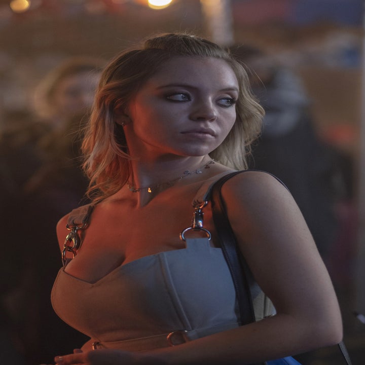 Sydney Sweeney at a party in EUPHORIA