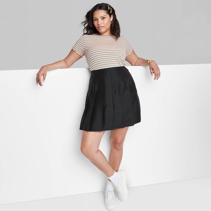 the tennis woven mini in black