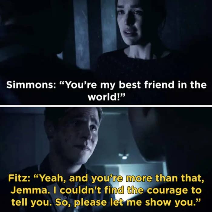Simmons: &quot;You&#x27;re my best friend in the world,&quot; Fitz: &quot;And you&#x27;re more than that&quot;