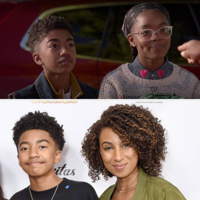 Above, Jack and Diane are getting ready to go on a camping trip. Below, Miles is with his sister at an event