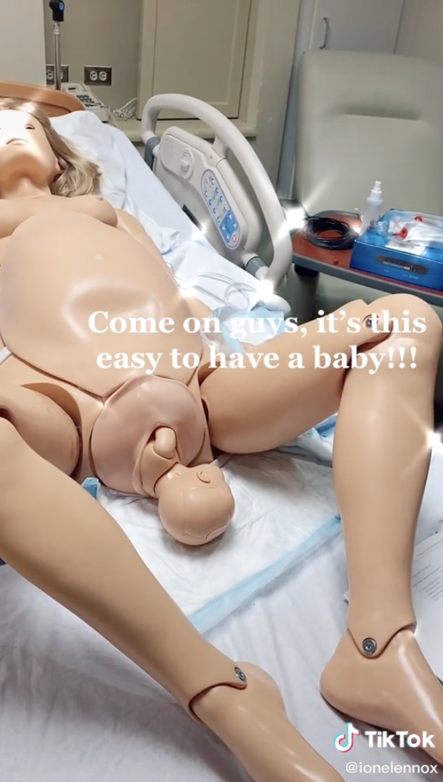 men experiencing labor simulation at baby shower｜TikTok Search