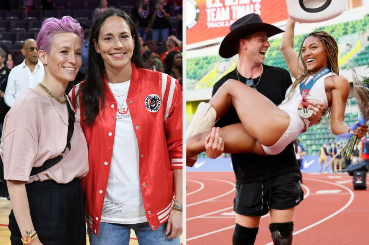 Megan Rapinoe and Sue Bird, and Hunter Woodhall and Tara Davis
