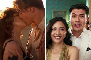 Rachel Weisz and Brendan Fraser in "The Mummy;" Constance Wu and Henry Golding in "Crazy Rich Asians"