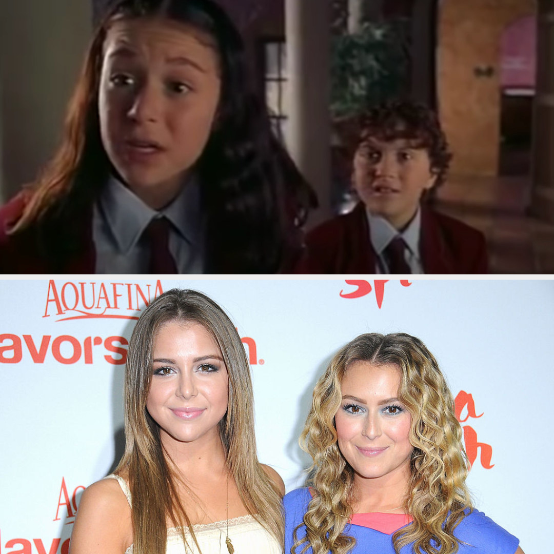 Above, Carmen and Juni are finding out that their parents are spies. Below, Alexa is with Mackenzie at an event