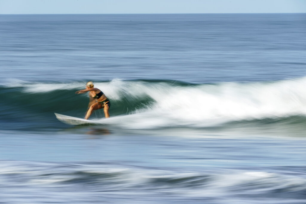 Anat riding a wave