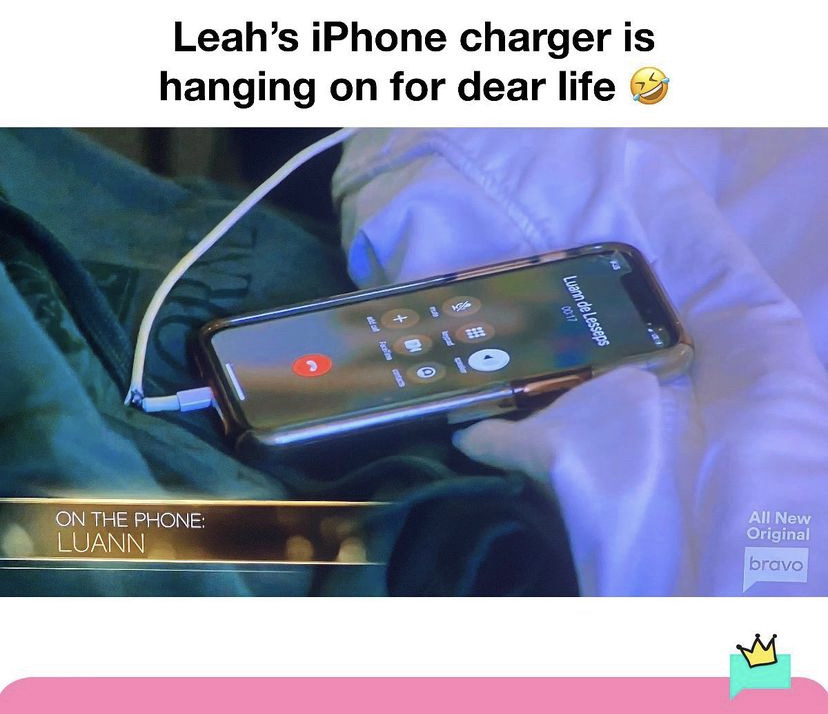Leah’s phone charger