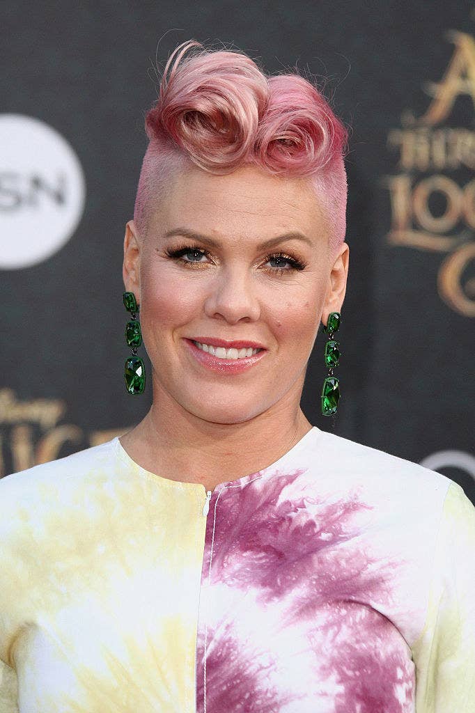 Pink, aka Alecia Mooreattends the premiere of Disney&#x27;s &quot;Alice Through the Looking Glass&quot;