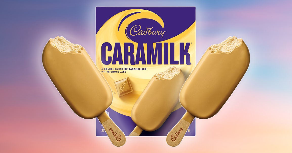 New Cadbury and Peters Caramilk, Caramello and Dairy milk ice cream tubs