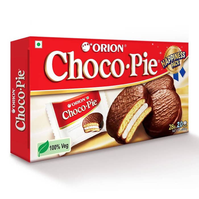 A box of Orion Choco Pie of 560 gms
