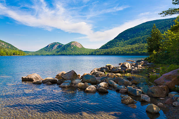summertime at the Jordan Pond in Maine