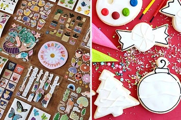 a sticker subscription and a cookie decorating subscription