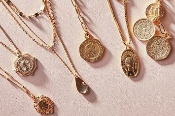 different gold necklaces 