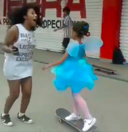 The Girl Who Went Viral for Skateboarding in a Fairy Costume at