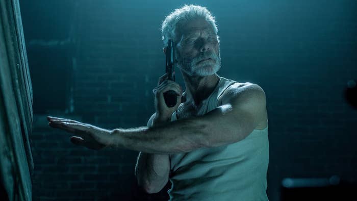Stephen Lang reprises his role as the Blind Man.