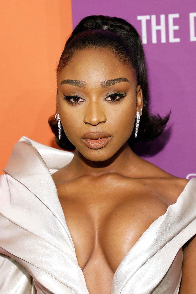 Normani attends the 5th Annual Diamond Ball benefiting the Clara Lionel Foundation in a low-cut gown
