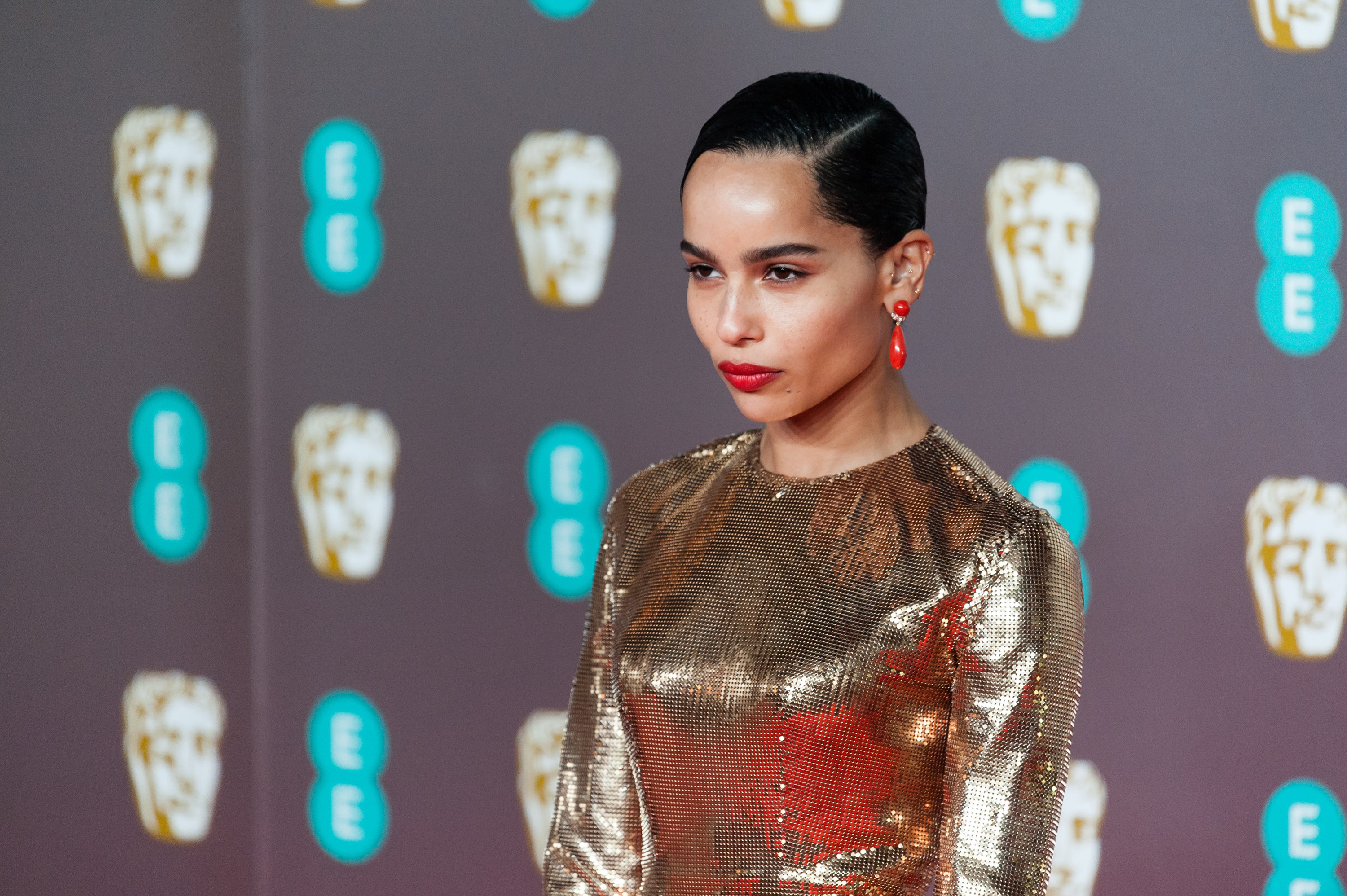 Zoë Kravitz attends the EE British Academy Film AWards