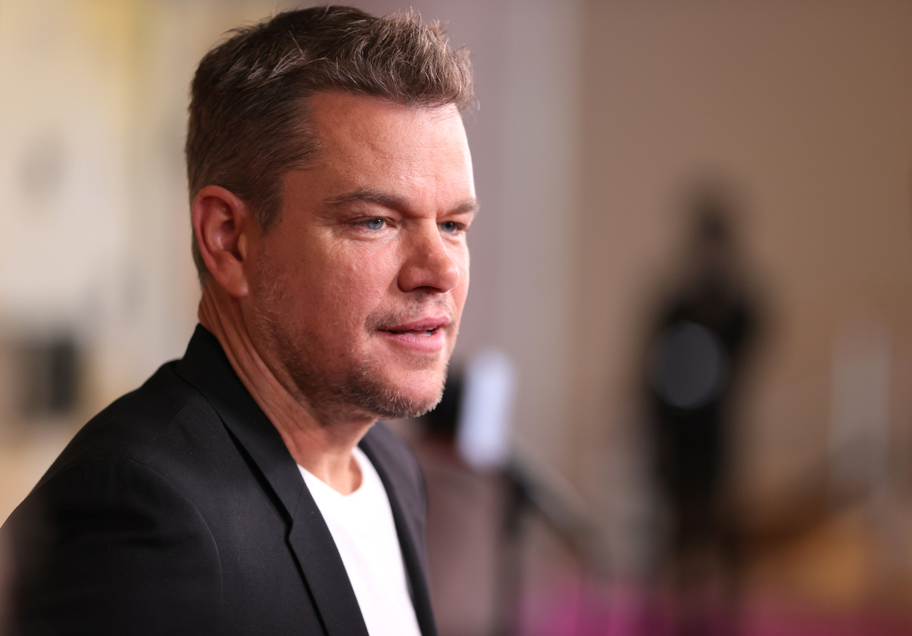 Matt Damon is photographed at a movie premiere in New York City