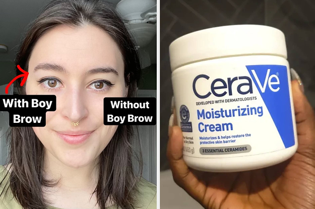 on the left the writer with one fluffed eyebrow captioned