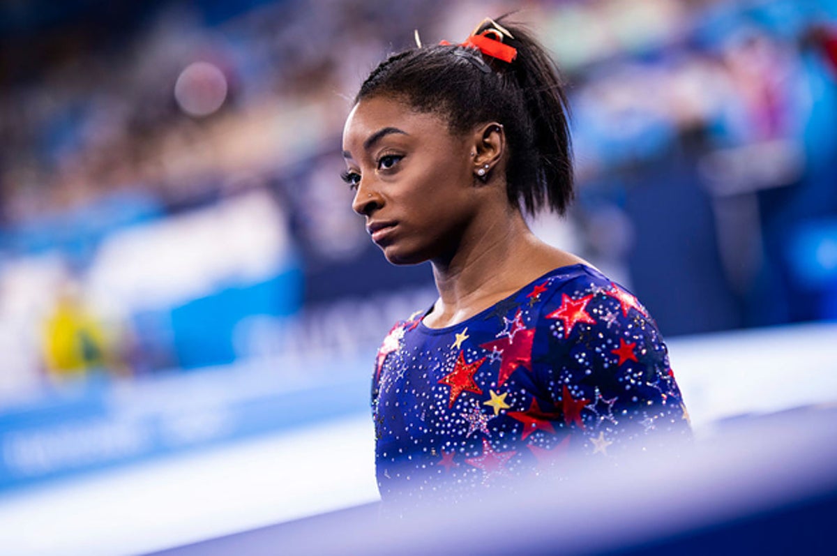 Simone Biles Pulled Out Of The Women's Gymnastics Team Final Due To Mental Healt..