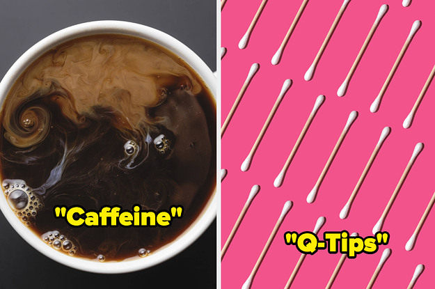 Top view of coffee with cream swirled in with text
