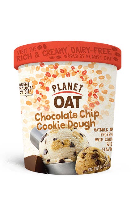 Pint of Planet Oat Chocolate Chip Cookie Dough frozen dessert