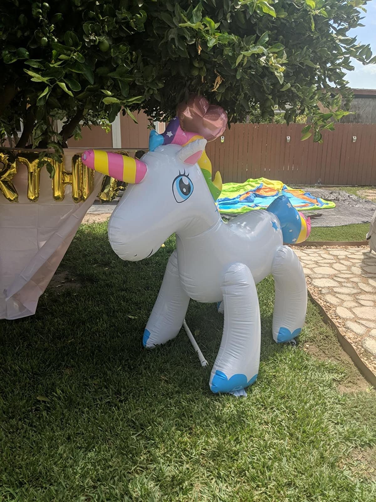a reviewer&#x27;s unicorn sprinkler