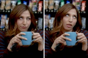 Gina Linetti rolling her eyes