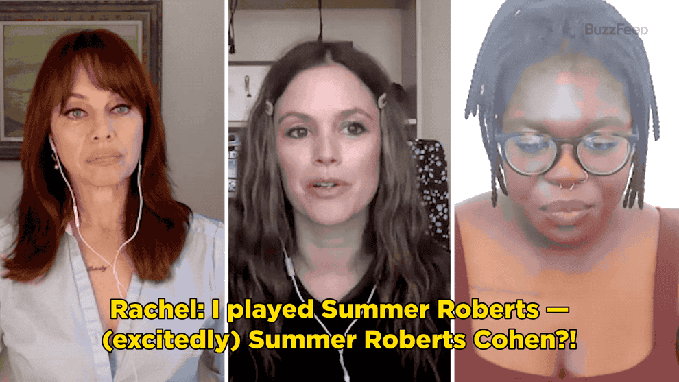 Rachel Bilson says I played Summer Roberts and then excitedly asks, Summer Roberts Cohen