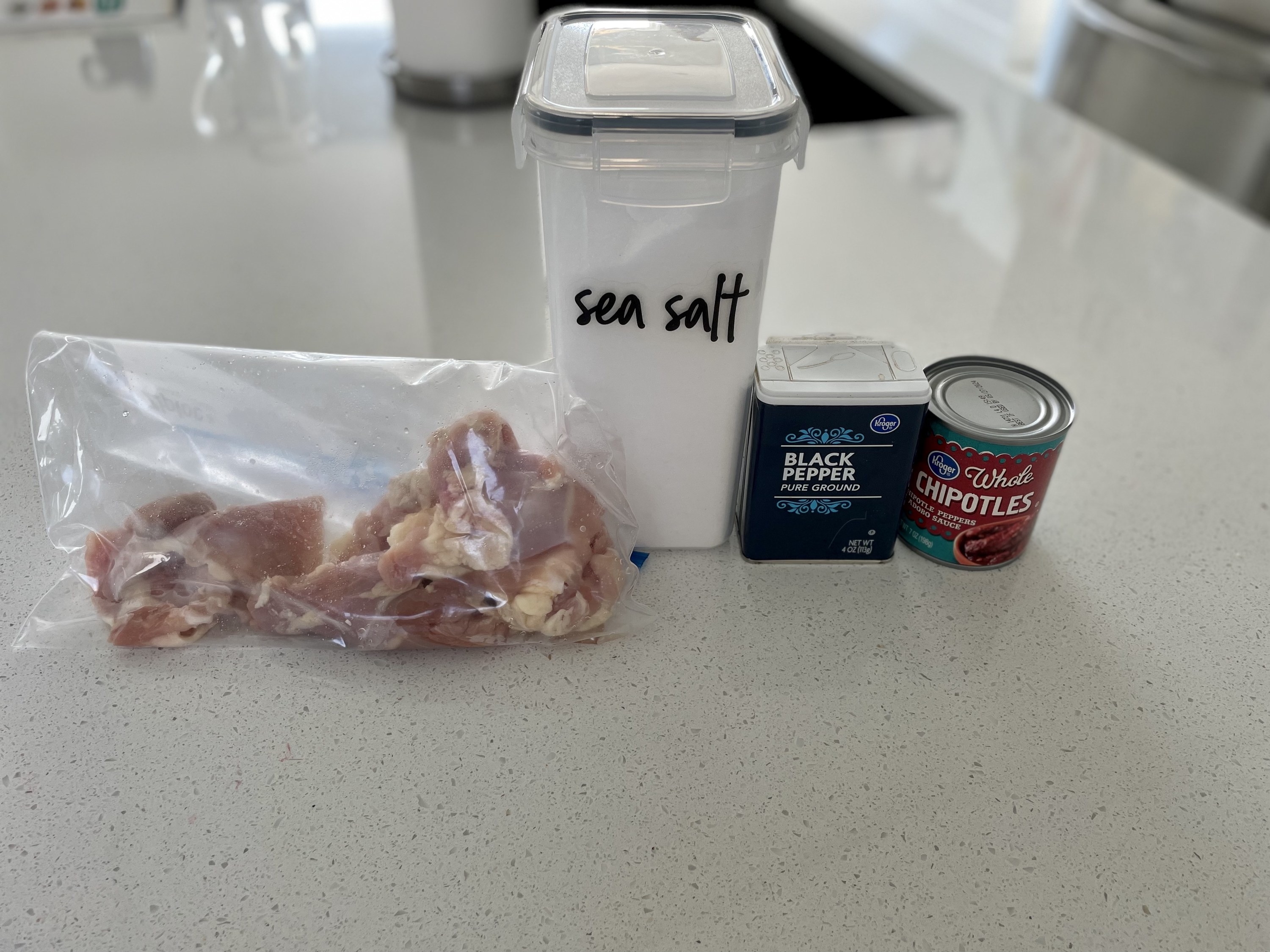 Ingredients for chipotle chicken