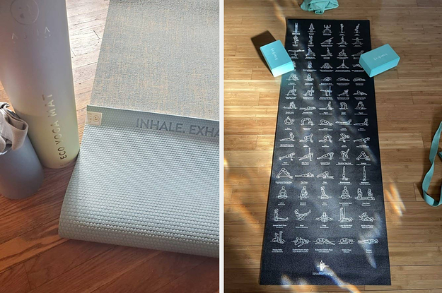HemingWeigh Yoga Mat Green Thick Yoga Kit for Home Workouts Non-slip Gift  Set