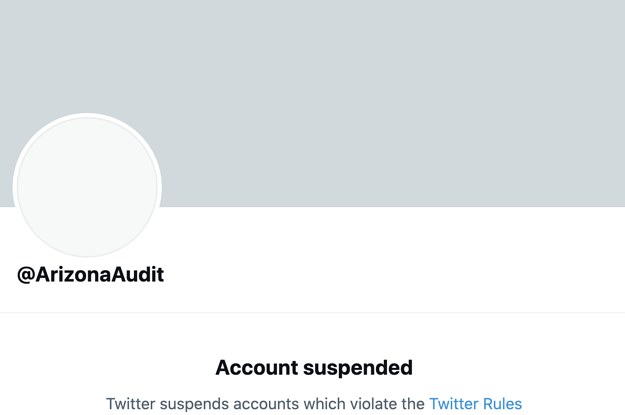Twitter Suspended Nine Accounts That Had Been Promoting Pro-Trump Audits Of The 2020 Election