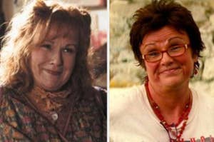 Molly Weasley from Harry Potter and Rosie from Mamma Mia