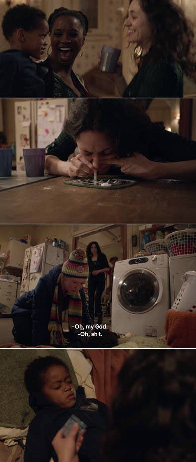 9. Fiona's use of coke while Liam was in the house on the TV show, Shameless was so out of character for her.