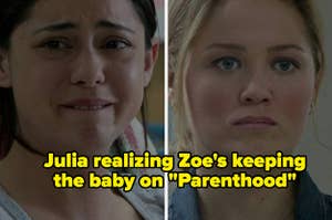 Julia realizing Zoe's keeping the baby on "Parenthood"