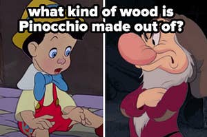 what kind of wood is Pinocchio made out of?