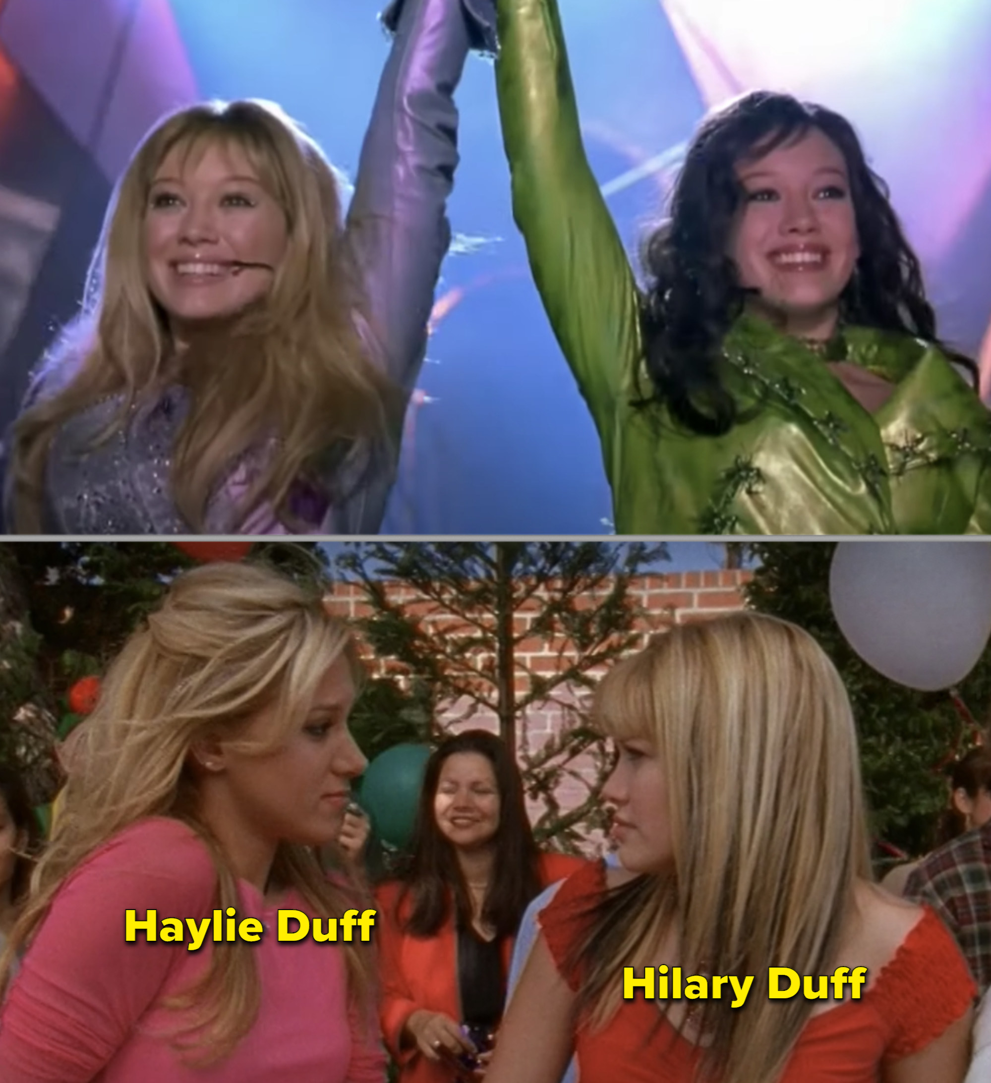 Haylie and Hilary in &quot;Lizzie McGuire&quot;
