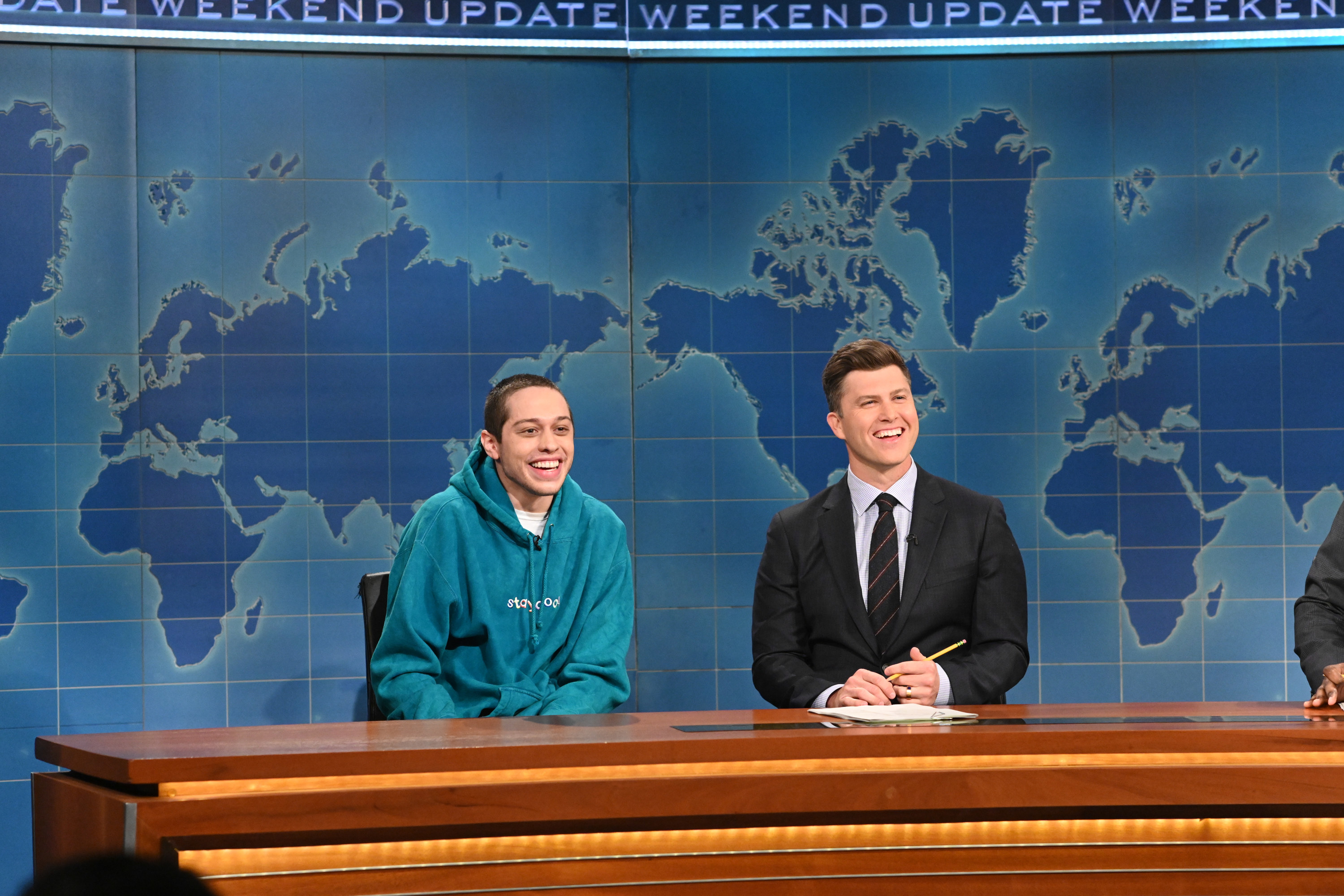 Pete Davidson and Colin Jost host Weekend Update on Saturday Night Live
