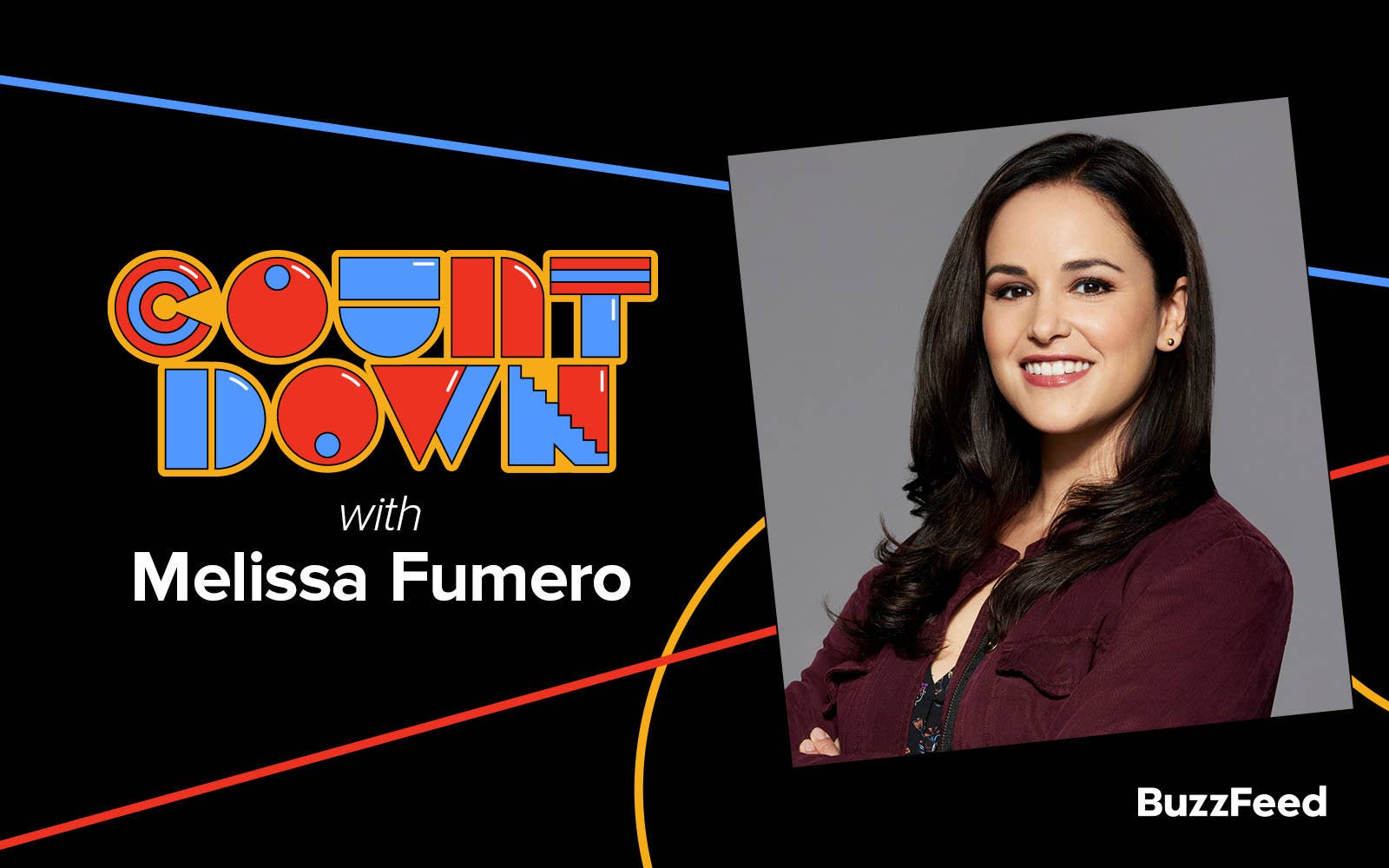 A header reading, &quot;Countdown with Melissa Fumero&quot;