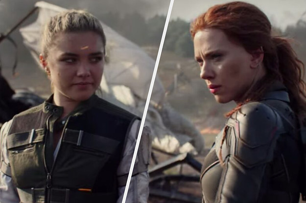 Yelena looks over at Natasha as Natasha looks out into the distance