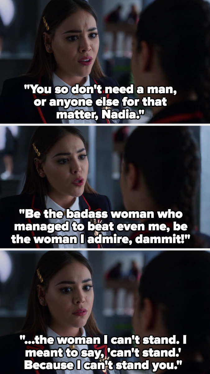Lu tells Nadia she doesn&#x27;t need a man or anyone: &quot;Be the badass woman who managed to beat me, be the woman I admire, dammit!&quot;