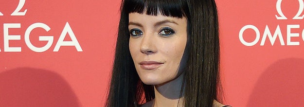 Lily Allen is photographed at an event celebrating the opening of the Olympic Games in 2021