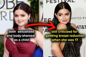 Ariel Winter was both sexualized and body-shamed as a child and was still criticized for getting a breast reduction when she was 17