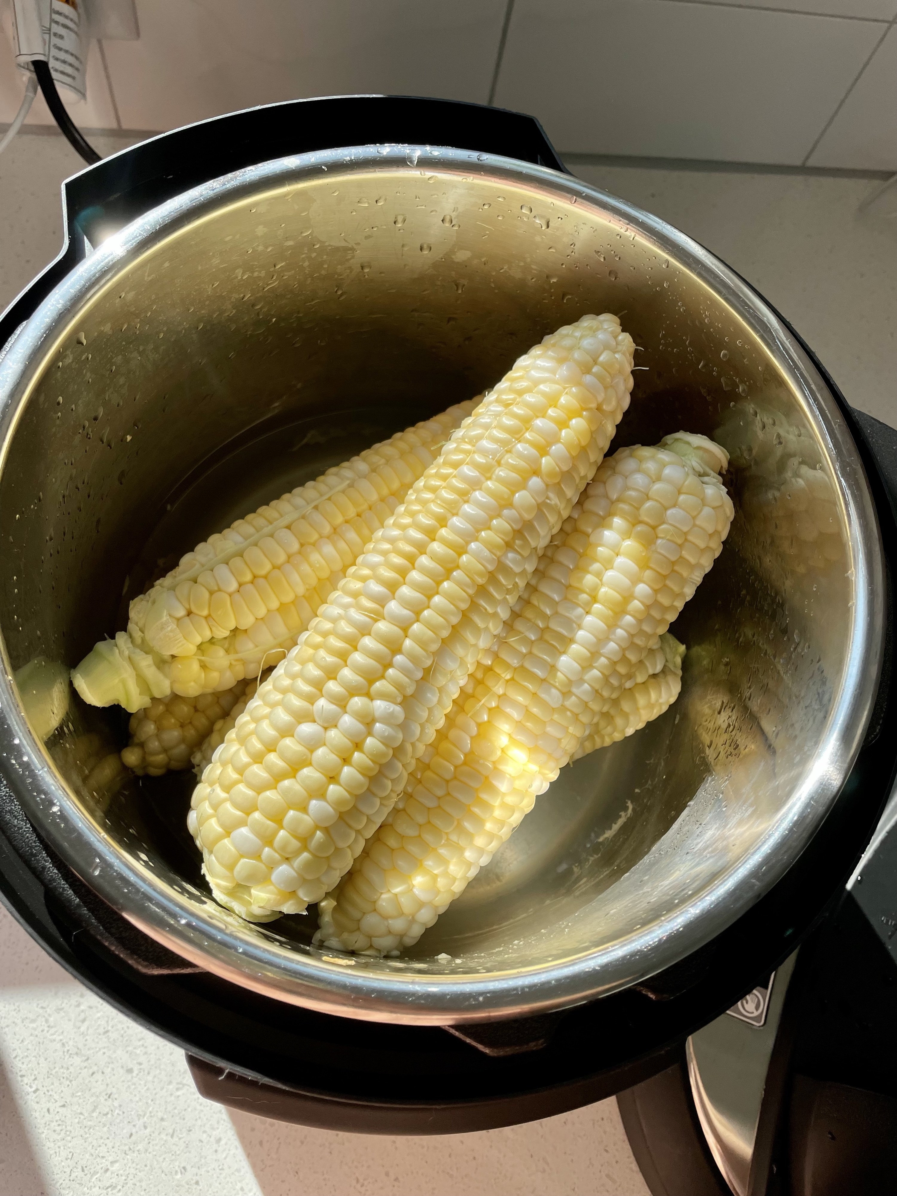 Corn on the cob in the Instant Pot